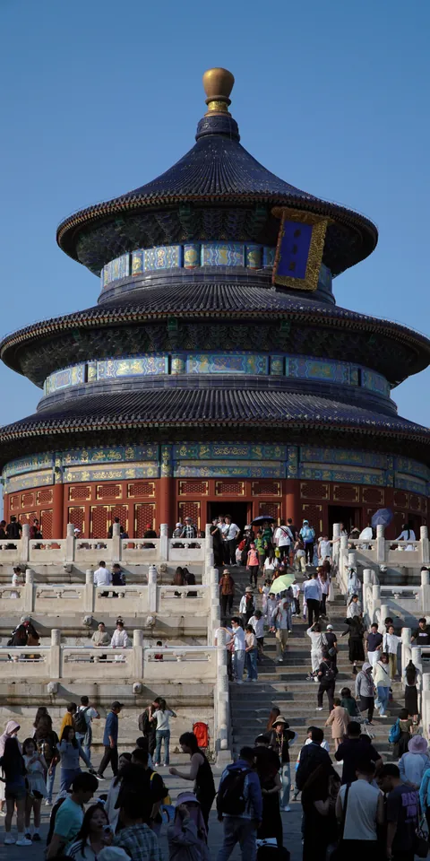 Visitors at the Temple of Heaven