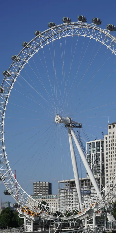 The London Eye against a clear sky